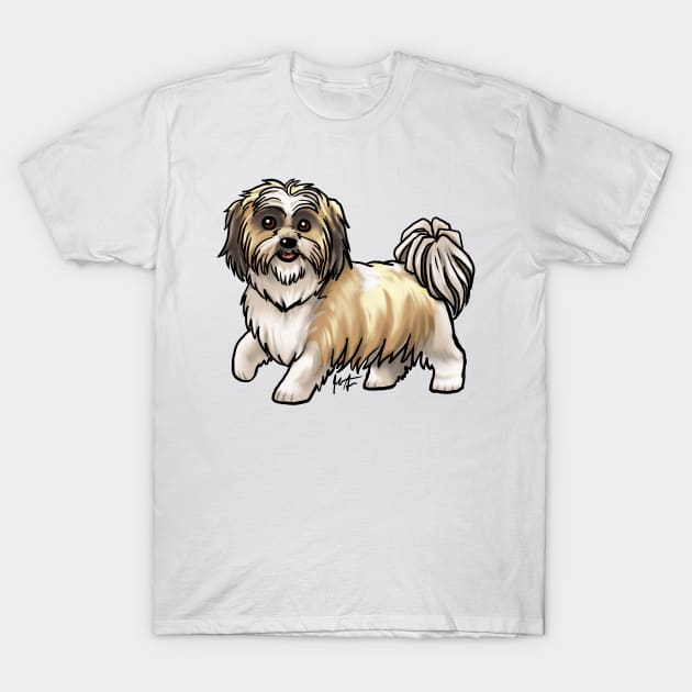 Dog - Shih Tzu - Gold T-Shirt by Jen's Dogs Custom Gifts and Designs